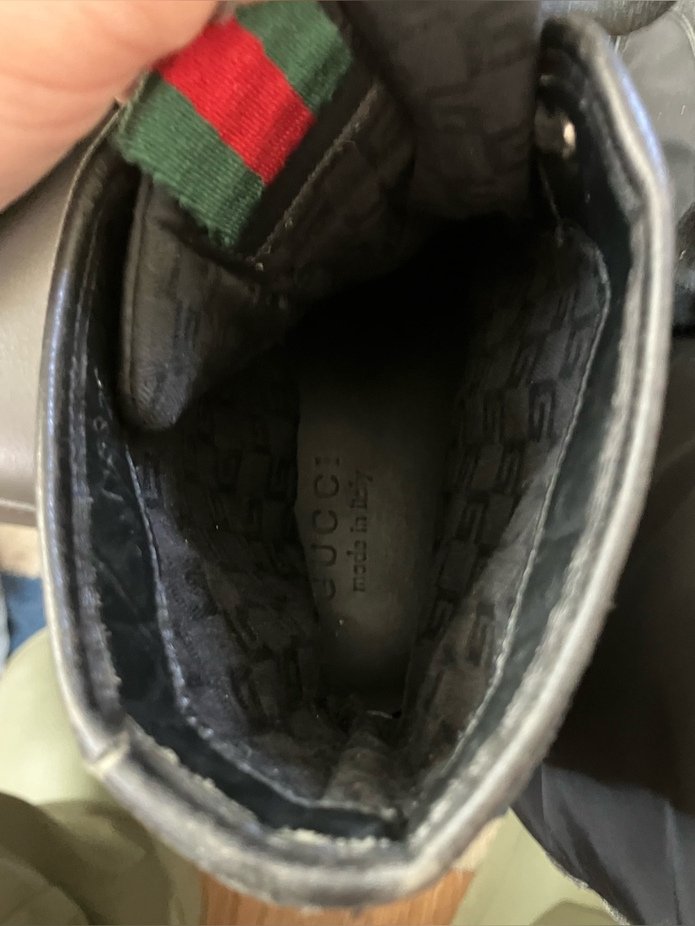 Gucci Nylon Interlocking G High-Top Sneaker - Picture 10 of 12